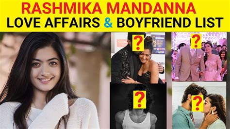 rashmika boyfriend|rashmika mandanna affairs.